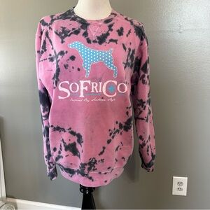 Southern fried cotton women’s size small tie-dye sweatshirt, long sleeves